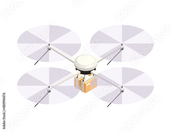 Fototapeta Quadrocopter Isometric Icon