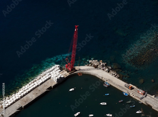 Obraz a view of the harbour, madeira, portugal