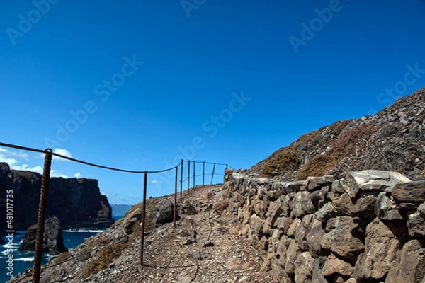 Obraz the way to the east coast of sao lourenco, Madeira, Portugal