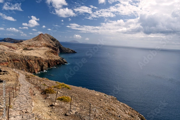 Obraz the way to the east coast of sao lourenco, Madeira, Portugal