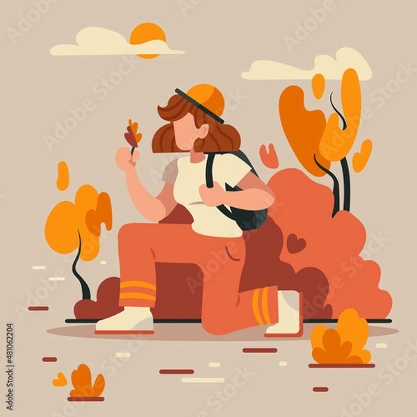 Obraz Exploring the environment while traveling