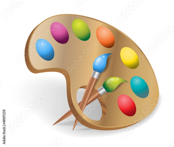 Obraz painter palette colors
