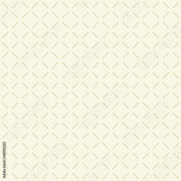 Fototapeta Geometric dotted vector golden pattern. Seamless abstract golden modern texture for wallpapers and backgrounds