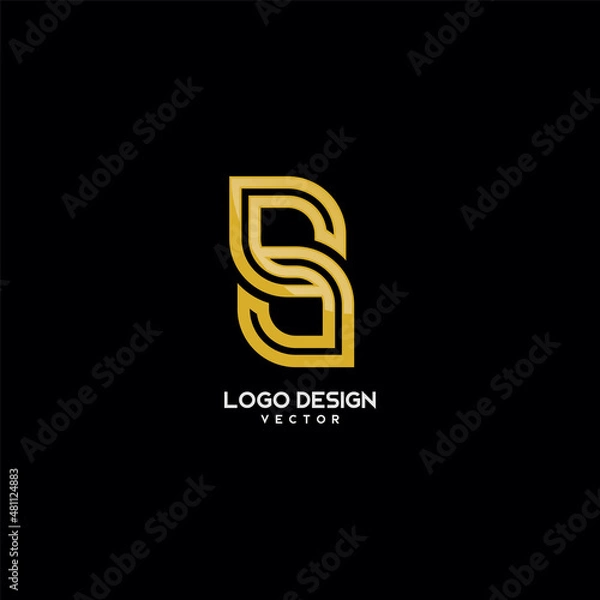 Obraz Gold Monogram S Symbol