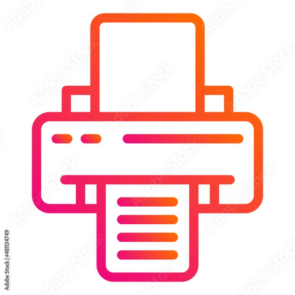 Fototapeta Printer Vector Icon Design Illustration