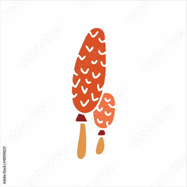 Obraz Mashroom hand drawn element. Jpeg image.