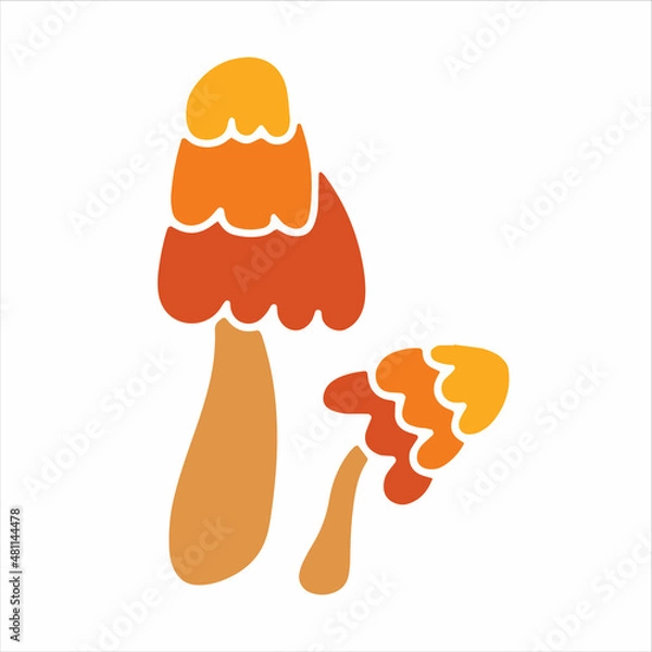 Obraz Mashroom hand drawn element. Jpeg image.