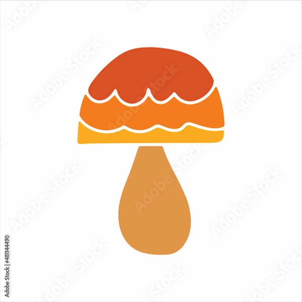 Obraz Mashroom hand drawn element. Jpeg image.