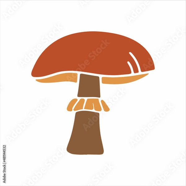 Obraz Mashroom hand drawn element. Jpeg image.