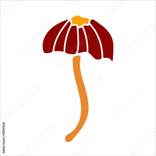 Obraz Mashroom hand drawn element. Vector illustration.