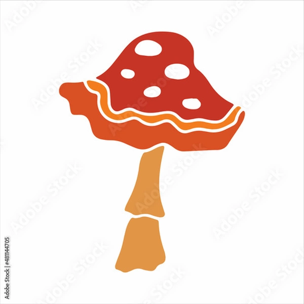 Obraz Mashroom hand drawn element. Jpeg image.