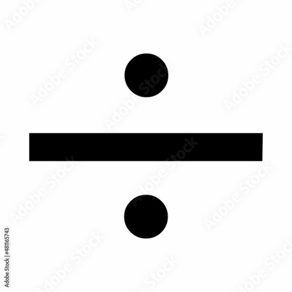 Fototapeta Division math sign