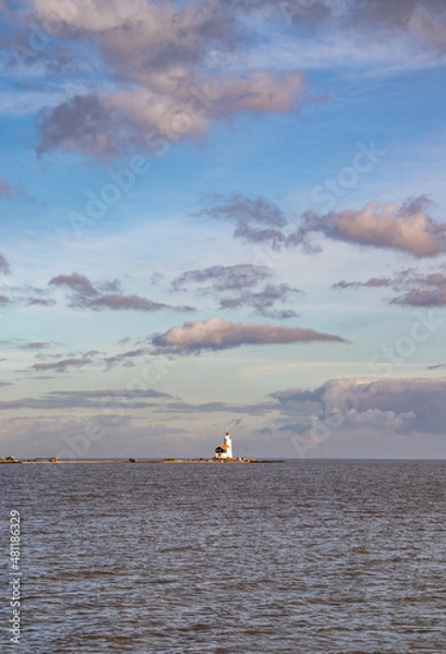 Obraz Old lighthouse with beautiful skies