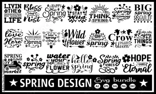 Obraz Spring svg bundle