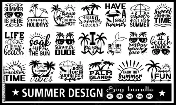Obraz summer svg bundle