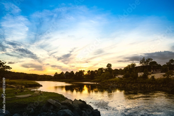 Obraz Sunset Saugus Marsh