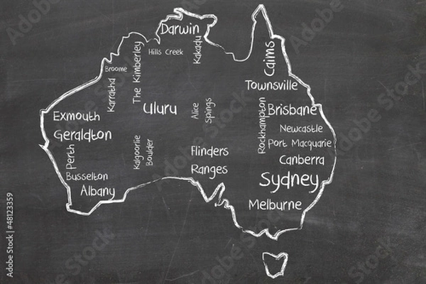 Obraz australia word cloud
