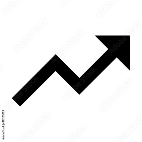 Obraz Trending Up Vector, Trending Icon
