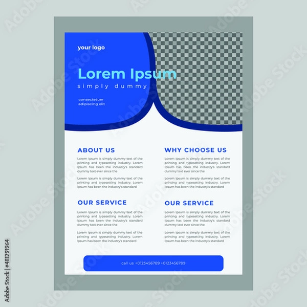 Obraz business flyer design