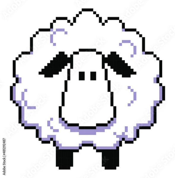 Obraz sheep pixel art