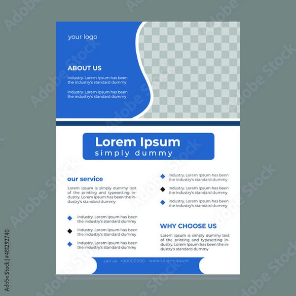 Obraz business flyer design template