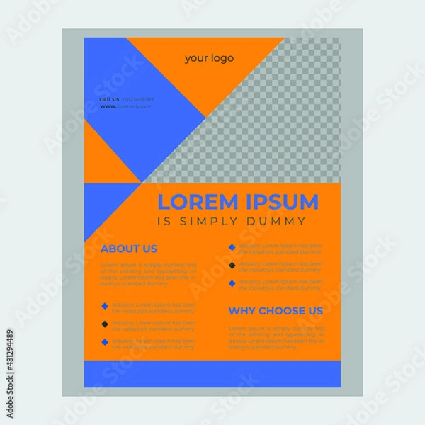 Obraz flyer design new