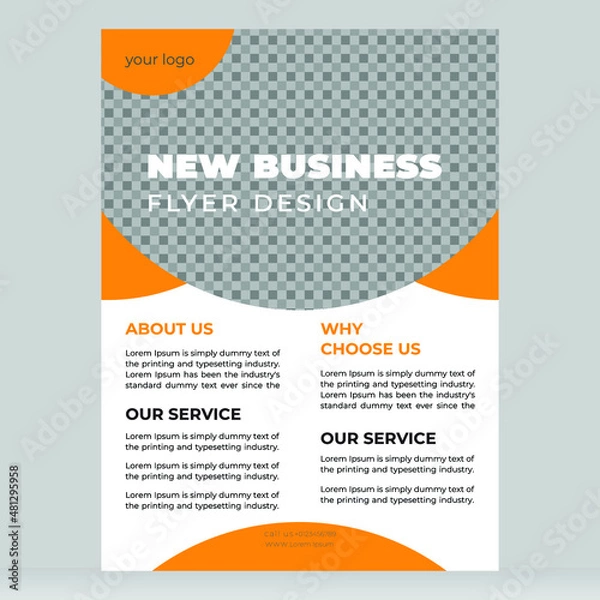 Obraz business flyer design