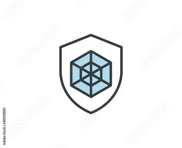 Fototapeta Web premium line icon. Simple high quality pictogram. Modern outline style icons. Stroke vector illustration on a white background. 