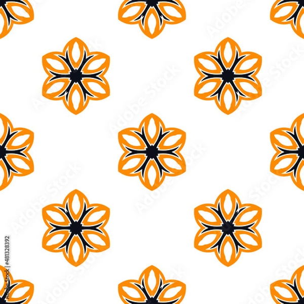 Fototapeta seamless floral pattern