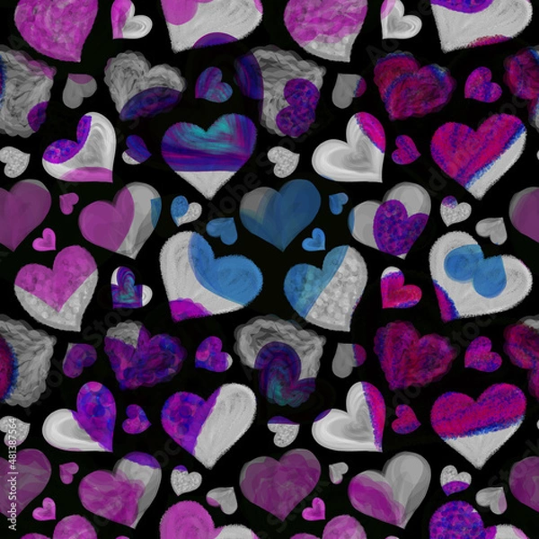 Obraz background with hearts