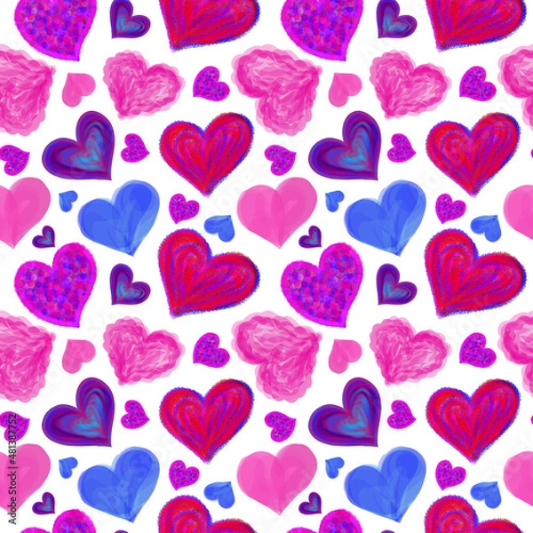 Obraz seamless pattern with hearts