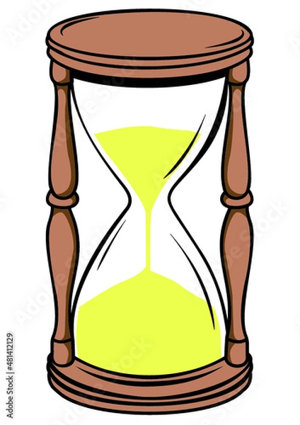 Obraz Hourglass on white background