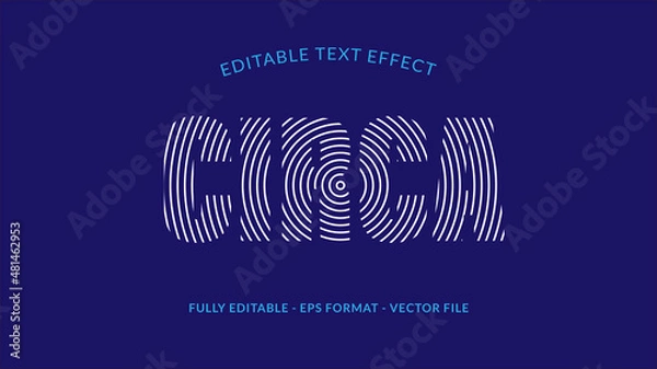 Fototapeta Circa Editable Text Effect