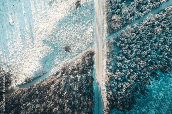 Fototapeta Winter from the sky