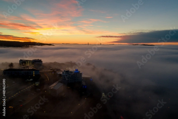 Fototapeta Over de clouds