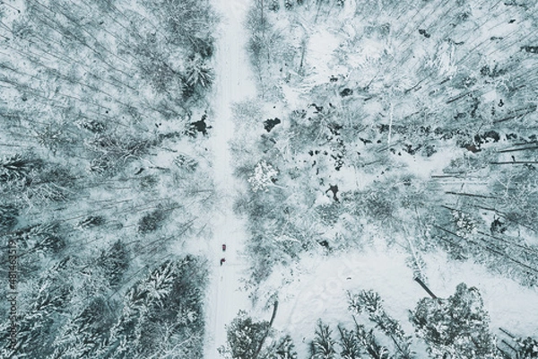 Fototapeta Winter from the sky