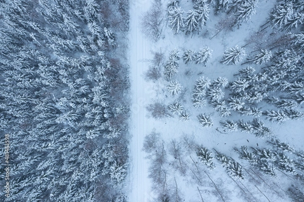 Fototapeta Winter from the sky