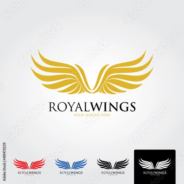 Fototapeta Letter v logo template