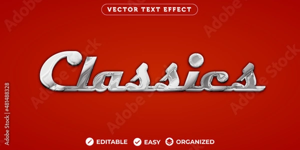 Fototapeta Classics Text Effect,Fully Editable Font Text Effect