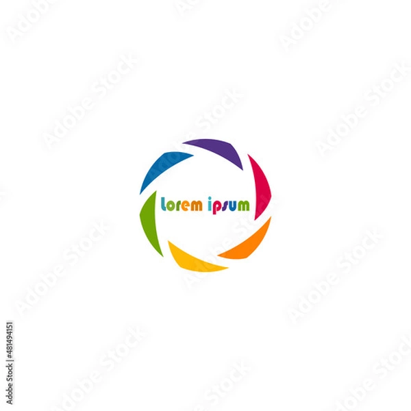 Obraz Global Community Logo. Community human Logo