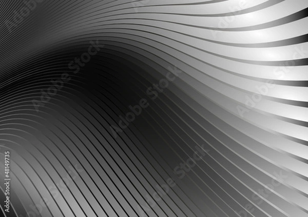 Fototapeta Vector metal silver web template