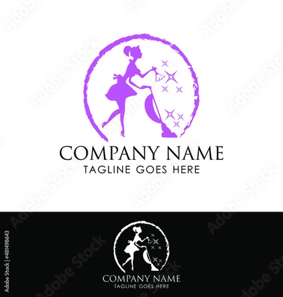 Obraz Housekeeper Maid Logo Sign 