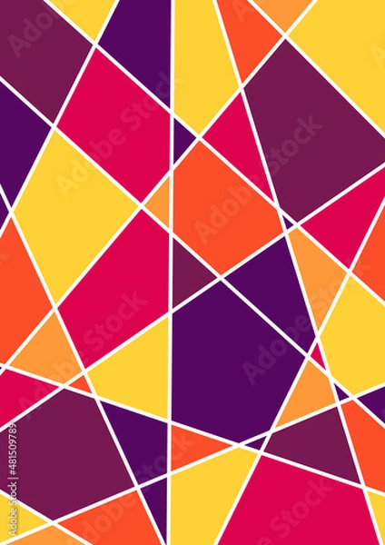 Fototapeta colorful Polygon Background. mosaic pattern. Geometric Abstract Template design