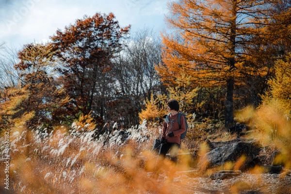 Obraz 紅葉の乾徳山