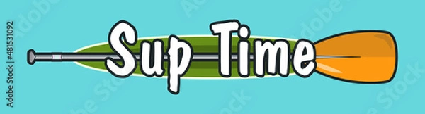 Fototapeta Drawn sup background Vector illustration.