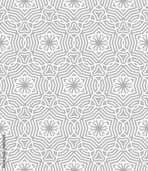 Obraz Seamless geometric vector background. Decorative print  design