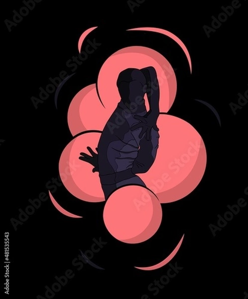 Fototapeta dance illustration