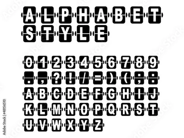 Fototapeta LETTERSON A  MECHANICAL BLACK