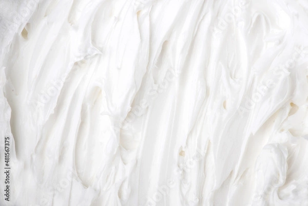 Fototapeta White texture of cream background.