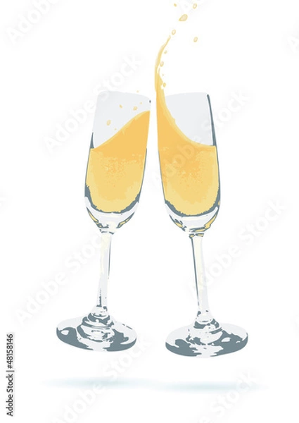 Obraz Champagne glasses